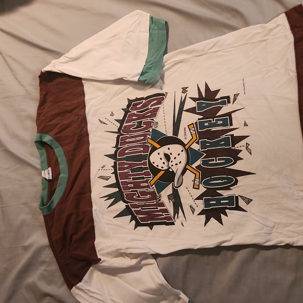 Retro mighty ducks shirt